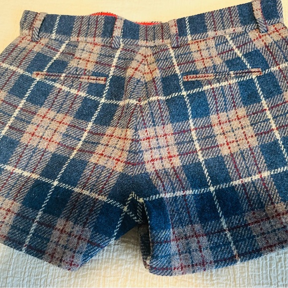 Wool Winter Dress Shorts Size 6-32” Waist Plaid - Picture 4 of 4